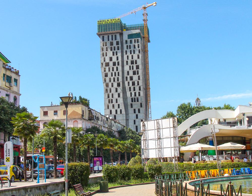 downtown Tirana, Albania