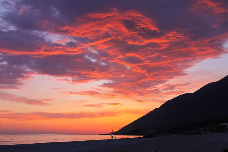 sunset Dhermi Beach, Albania