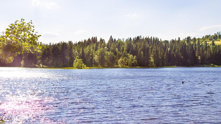 swimming Lake Lian Trondheim