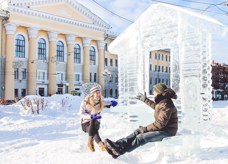 ice house Tomsk, Russia