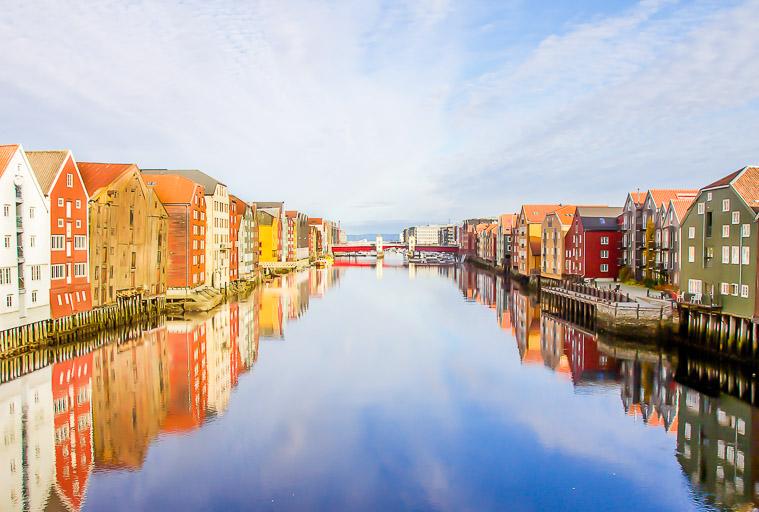 Trondheim in autumn Norway