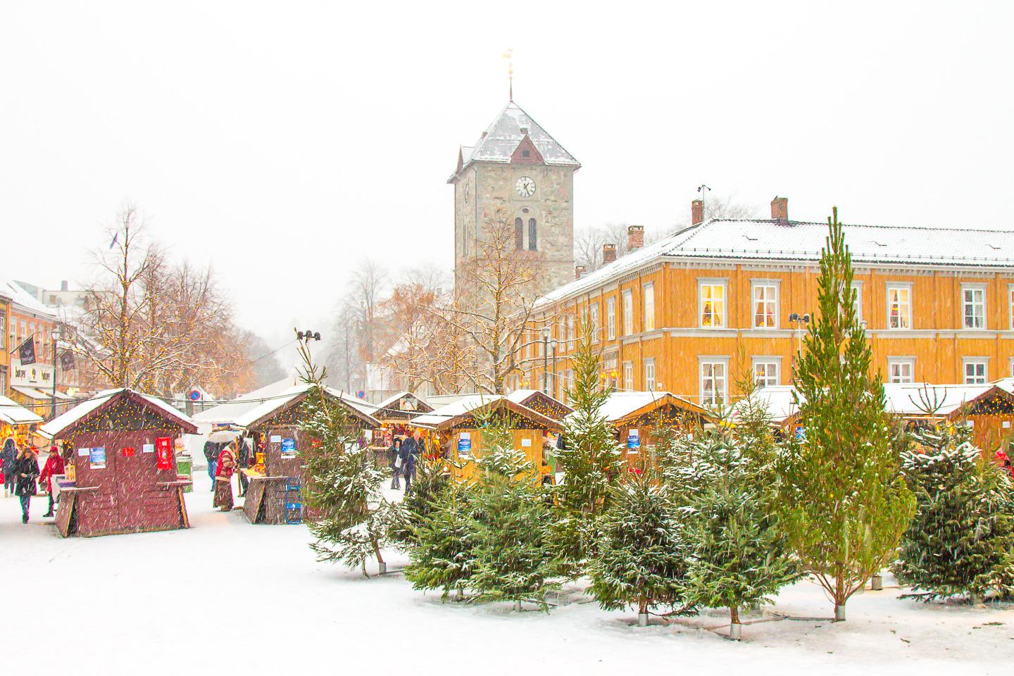 Christmas market Trondheim Norway