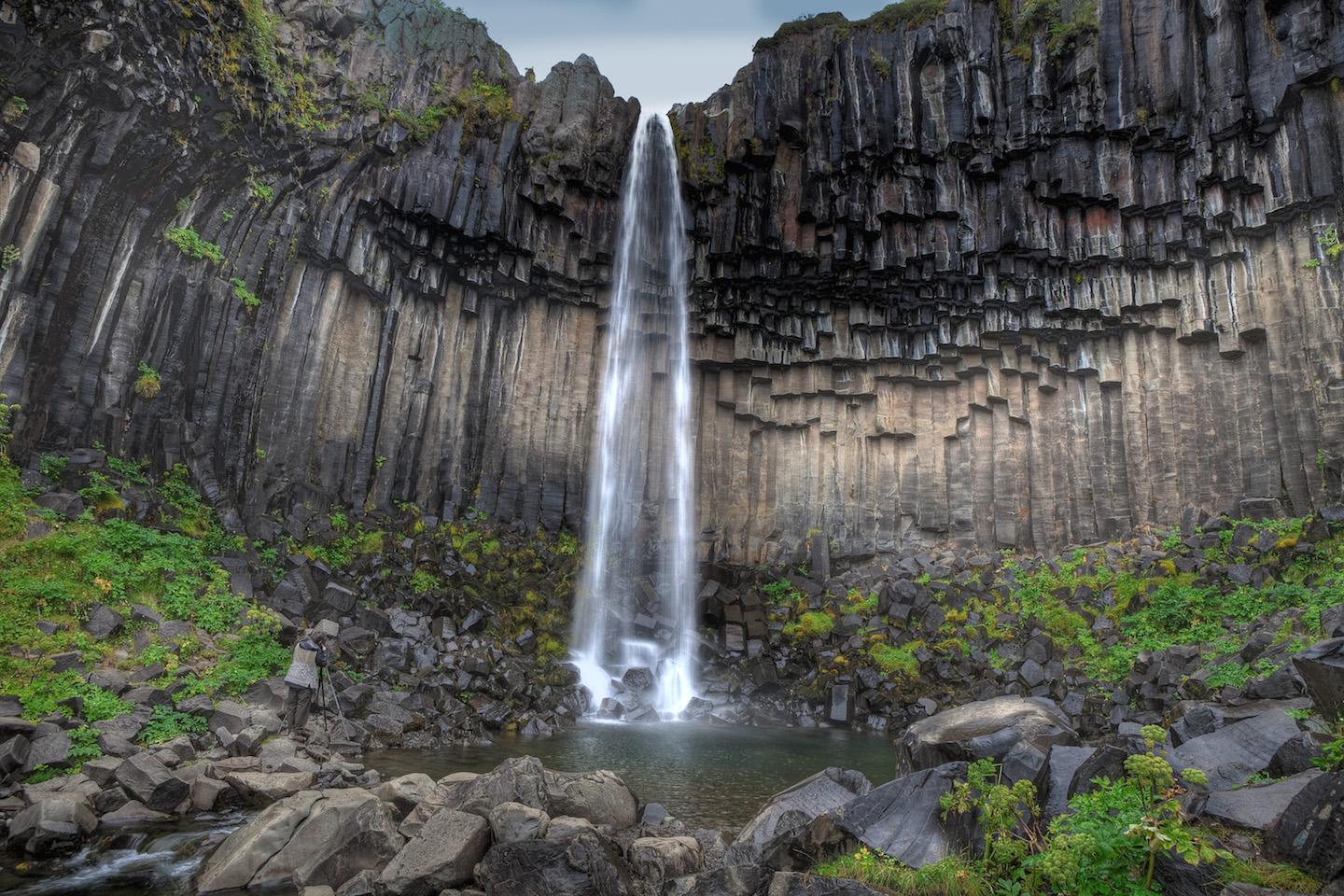 svartifoss iceland waterfall