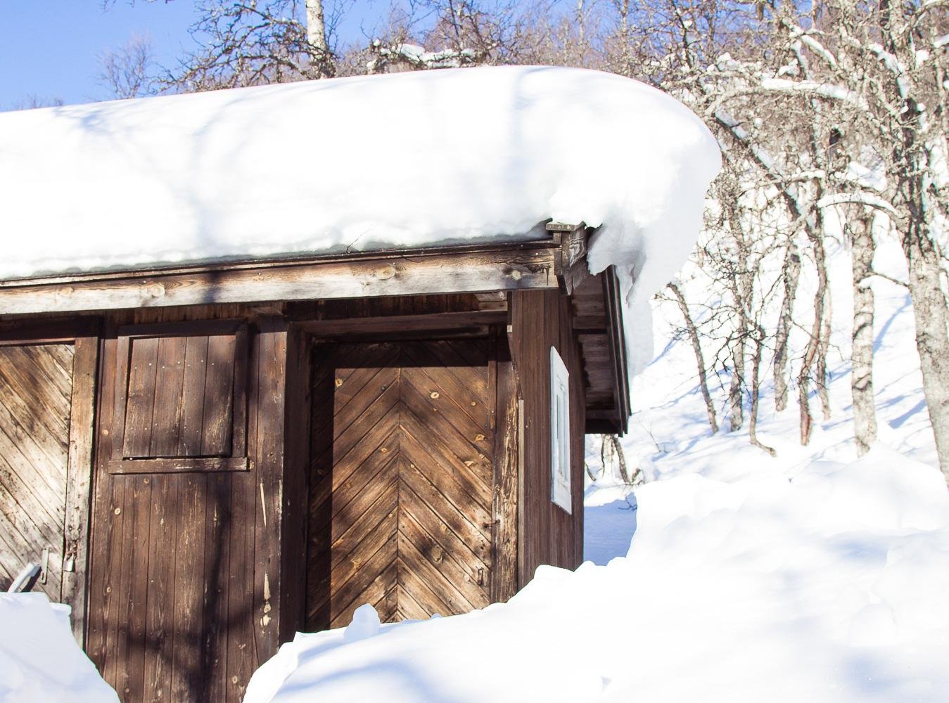 winter outhouse