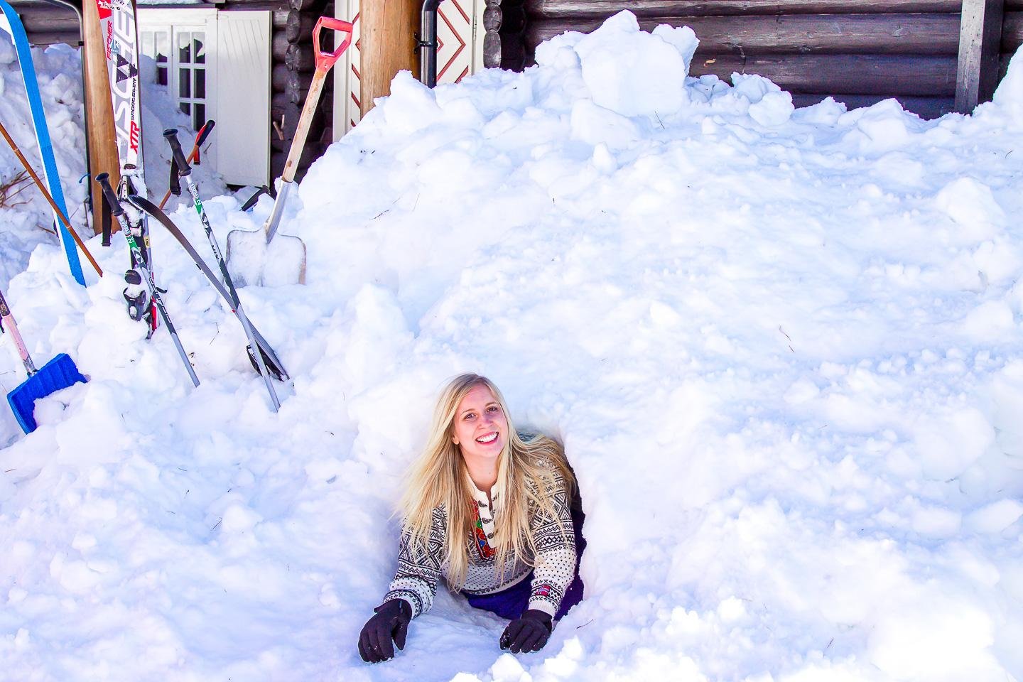 igloo norway winter