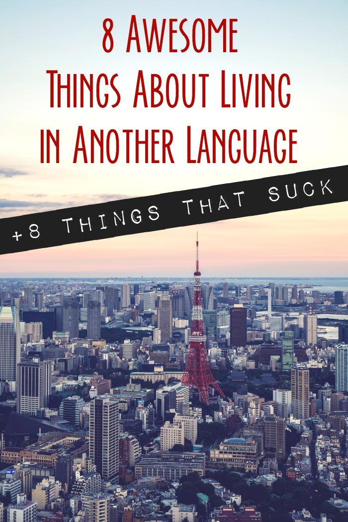 Expat life is difficult enough - add a foreign language to the mix and it can down right suck. But there are also some awesome things about learning to live in a foreign language! 