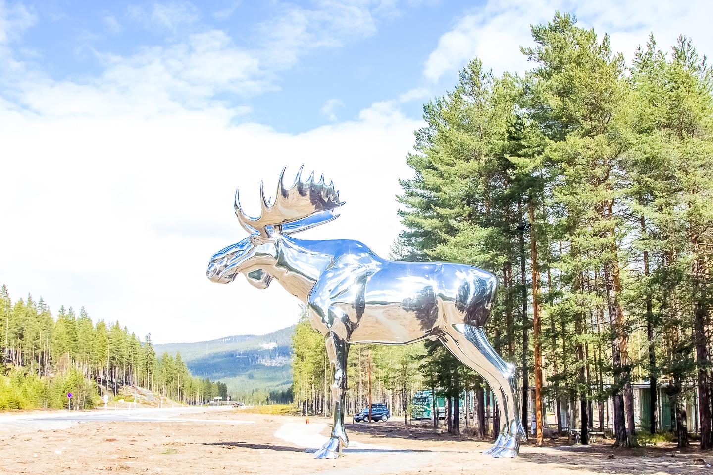 giant moose statue norway