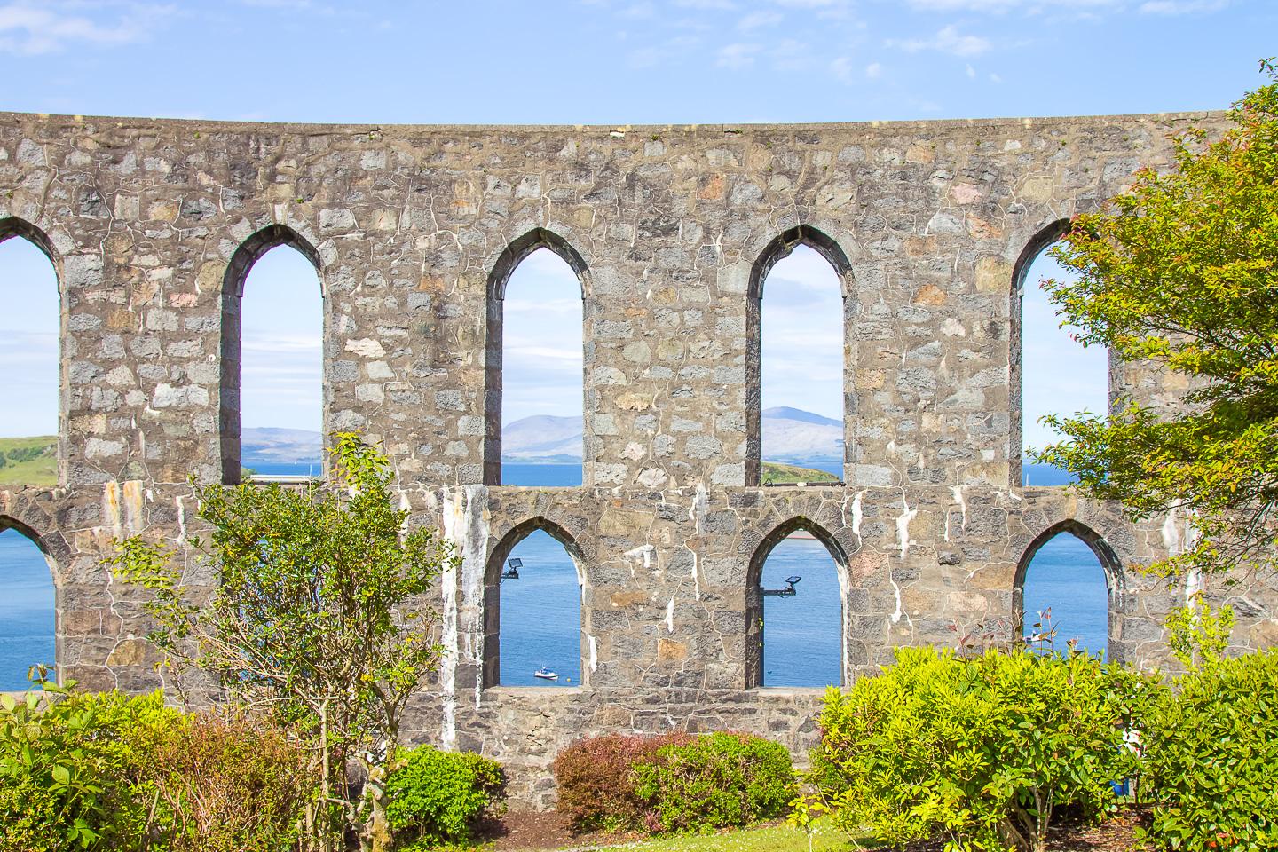 view from McCaig’s Tower Oban Scotland