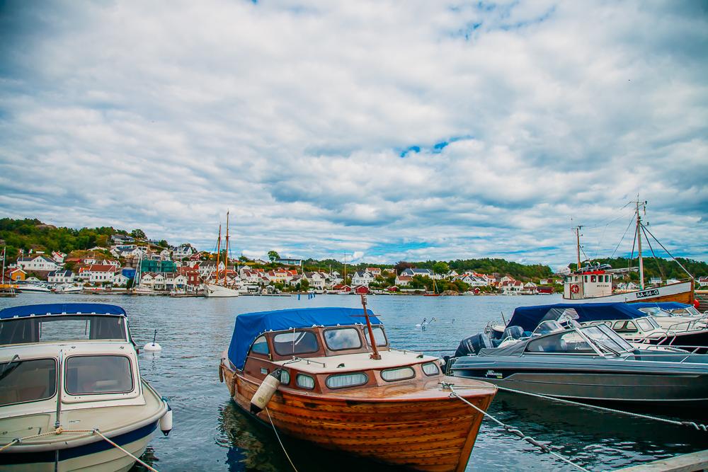 grimstad sorlandet norway boat