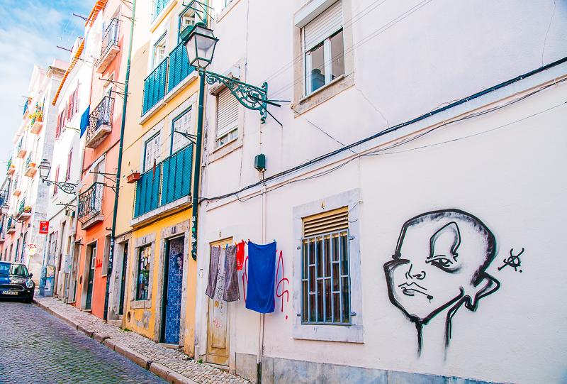 downtown Lisbon street art