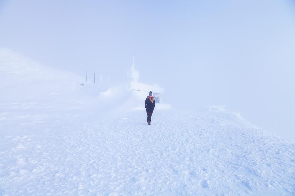 top of Gaustabanen Gaustatoppen, Rjukan Telemark Norway