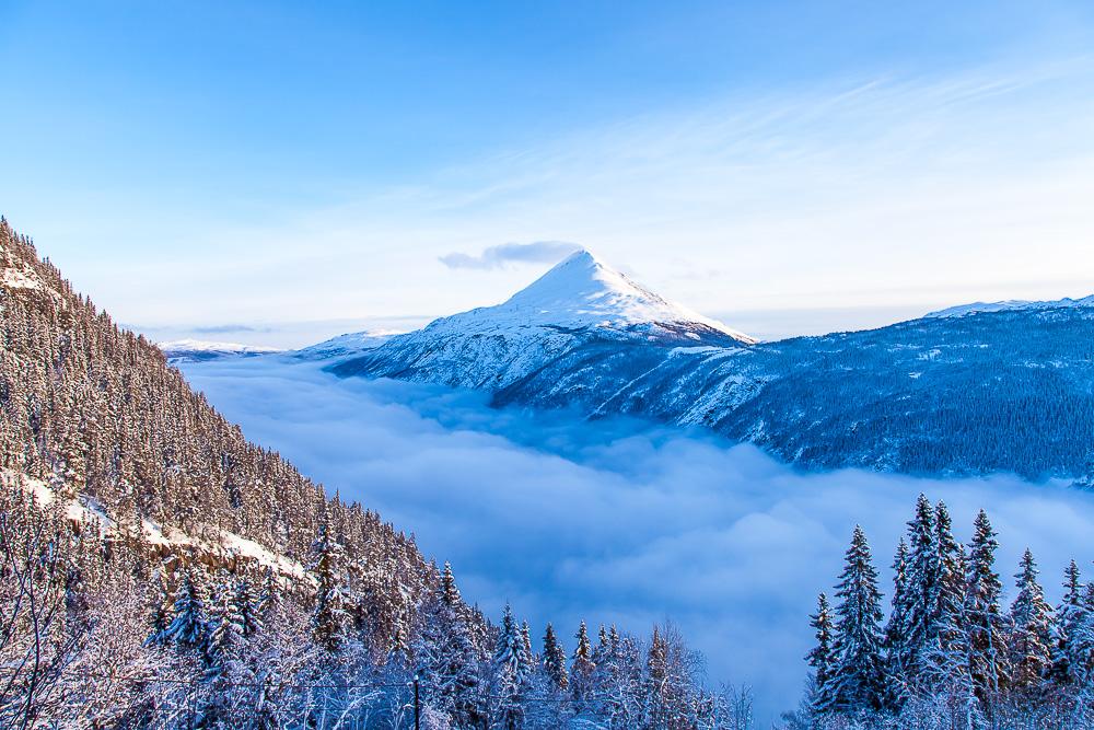 top of Krossobanen view Rjukan Telemark Norway