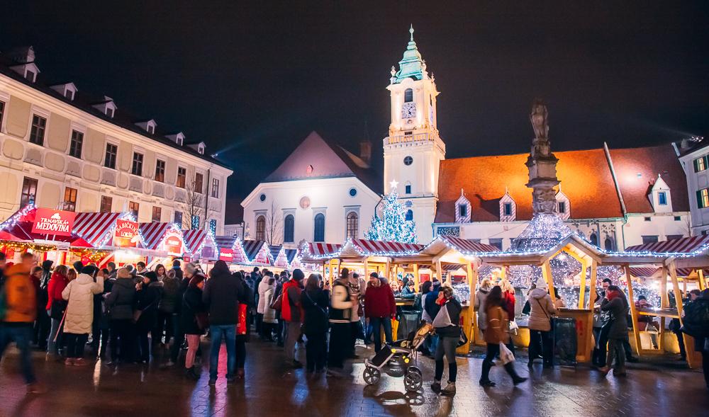 christmas market old town bratislava