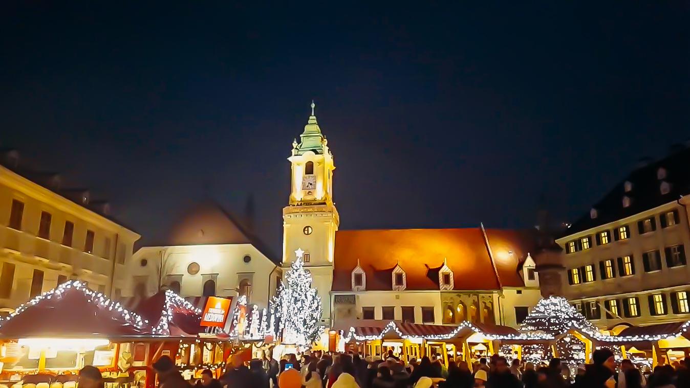 christmas market old town bratislava