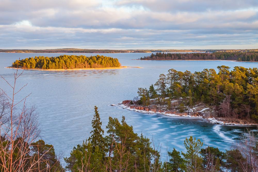 Åland islands Finland winter ice frozen water