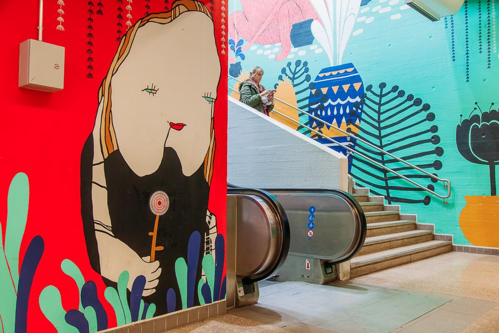 myyrmäki train station street art vantaa finland helsinki