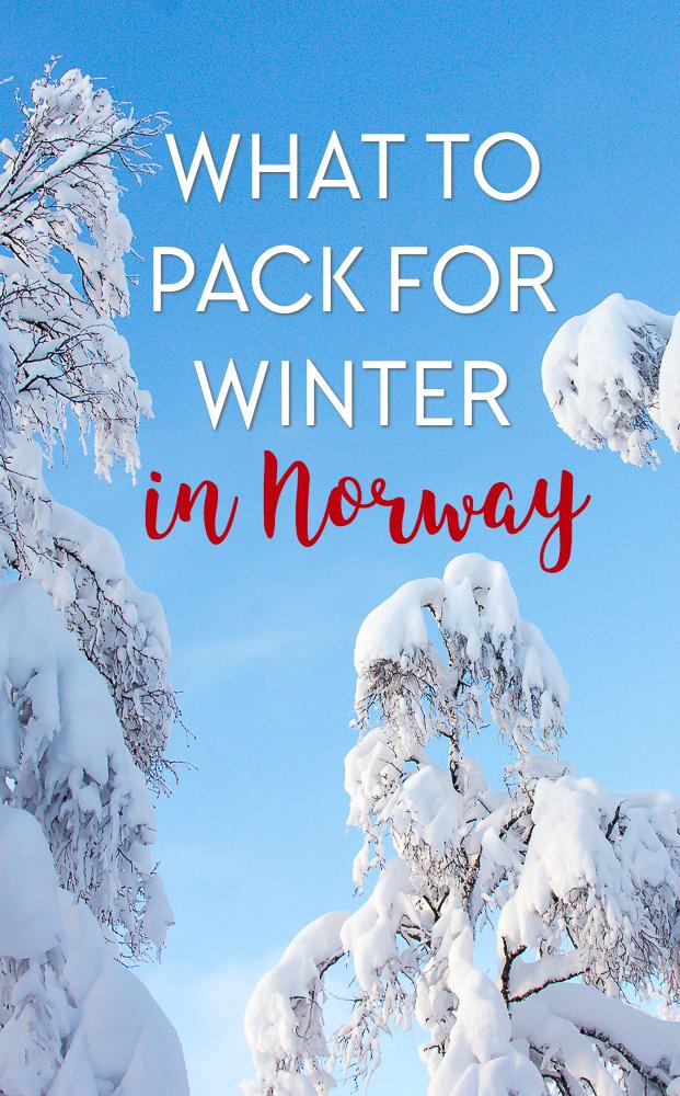 A list of all the things you should be packing for your winter trip to Norway - or any other cold winter destination!
