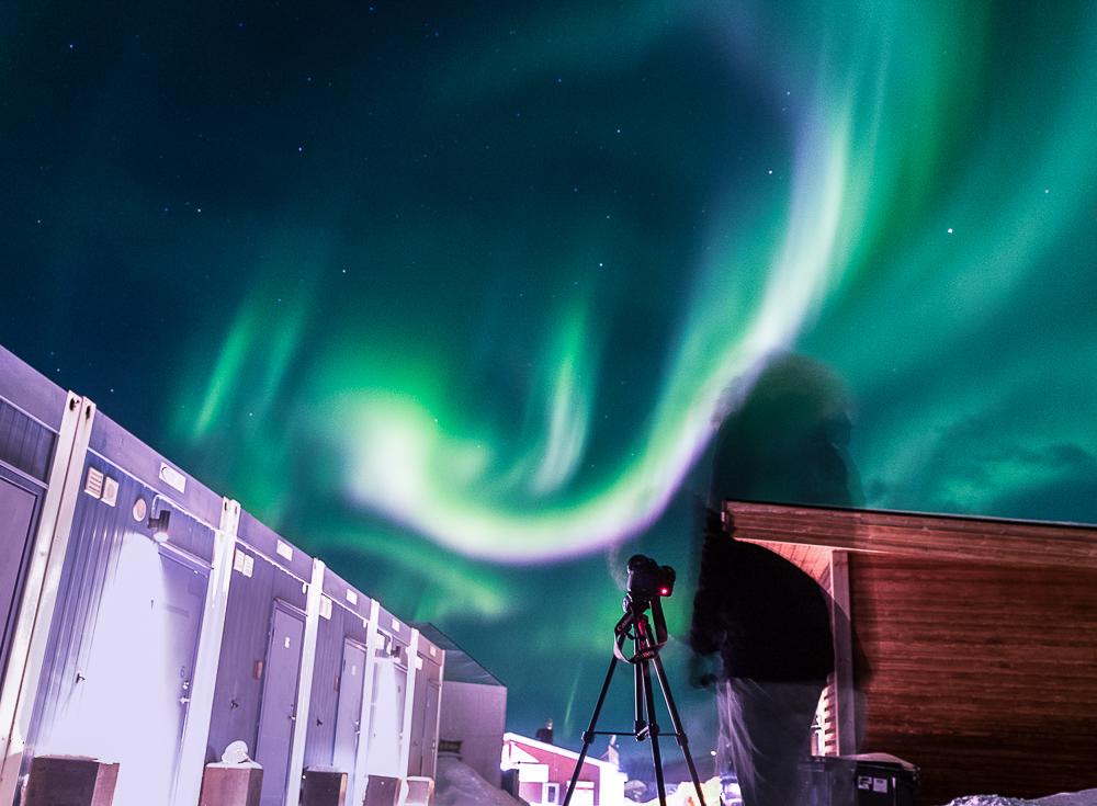 photographing the northern lights in abisko sweden photo