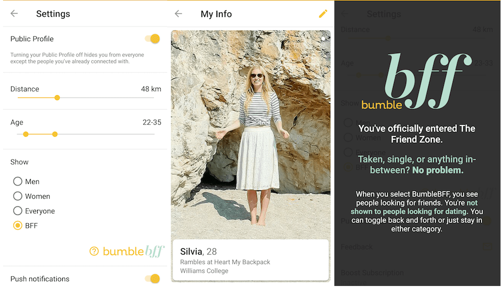Bumble BFF app helps people make friends