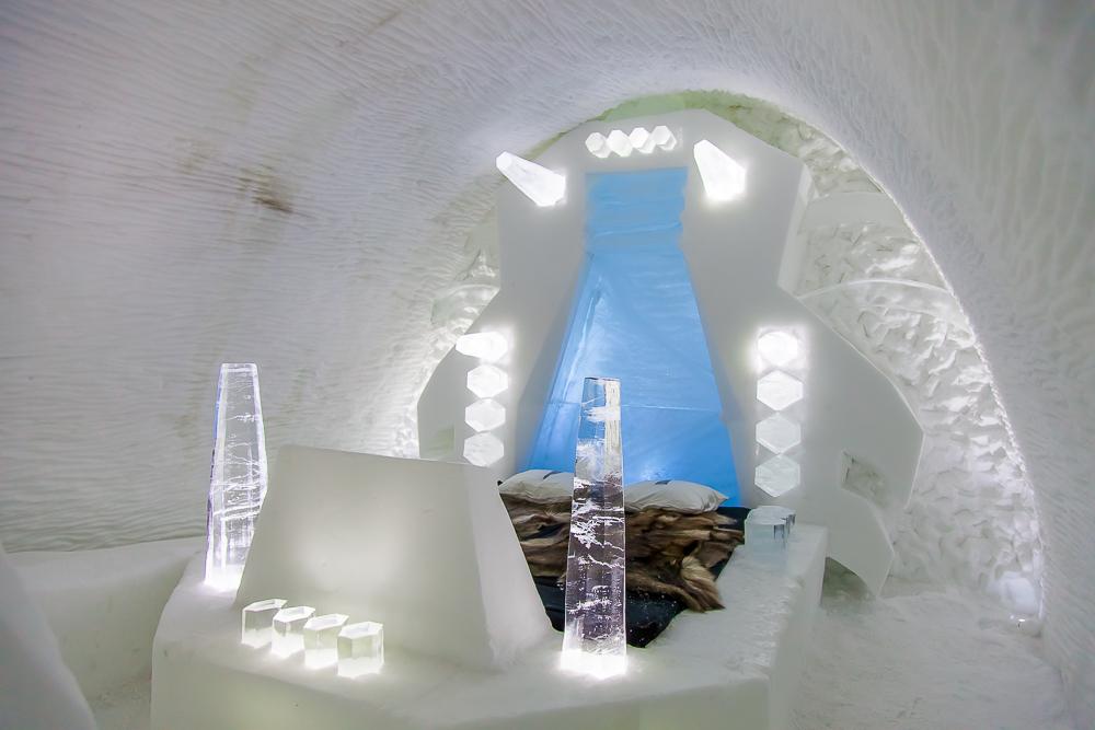 kiruna icehotel swedish lapland sweden bedroom