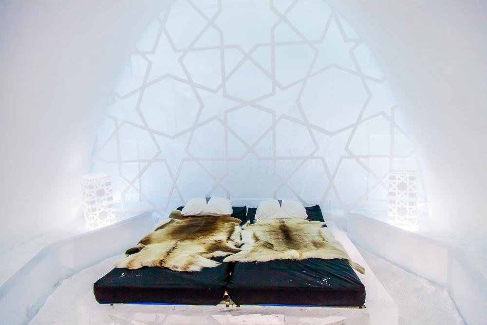 kiruna icehotel swedish lapland sweden bedroom