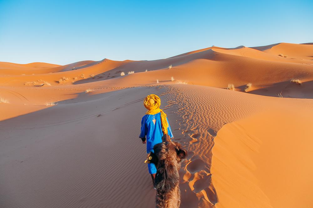 sahara desert camel trek tour merzouga morocco