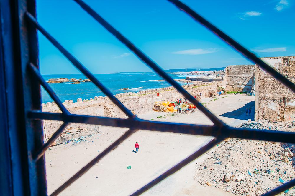 view from essaouira synagogue morocco