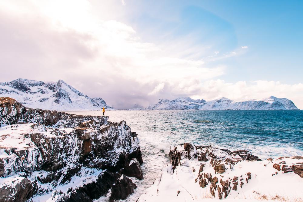 winter in lofoten norway march snow