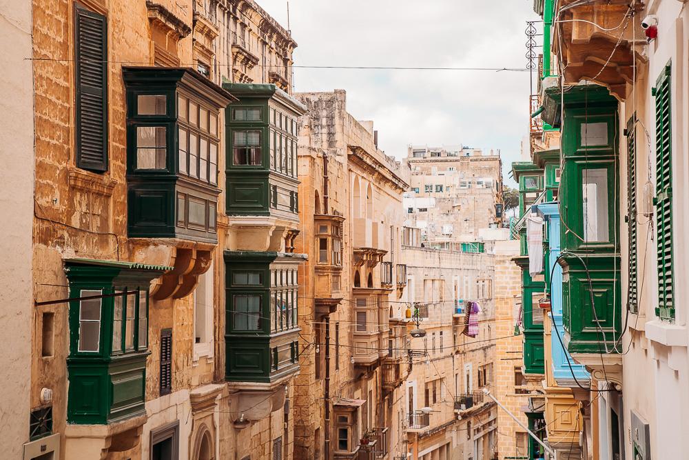 maltese balconies valletta malta