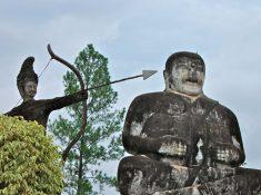 wat khaek statue park nong khai thailand