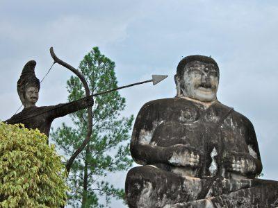 wat khaek statue park nong khai thailand