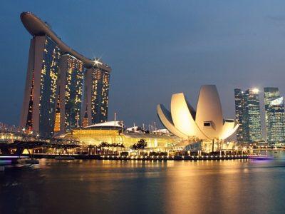 singapore skyline night