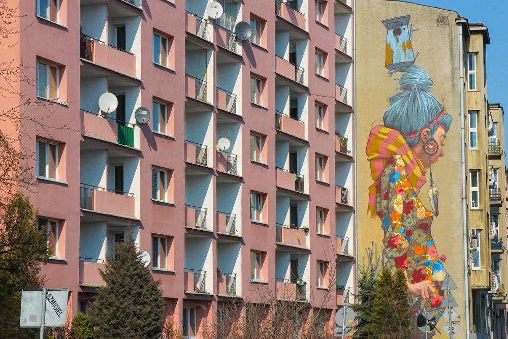 Street Murals Lodz Poland