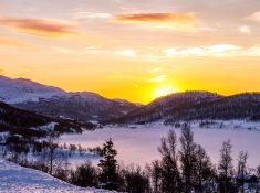 sunrise Rauland Telemark Norway