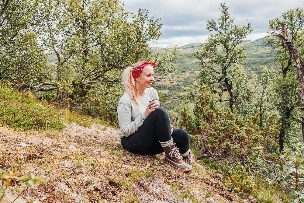 autumn hike norway in the fall