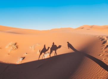 sahara independent camel trek tour merzouga morocco