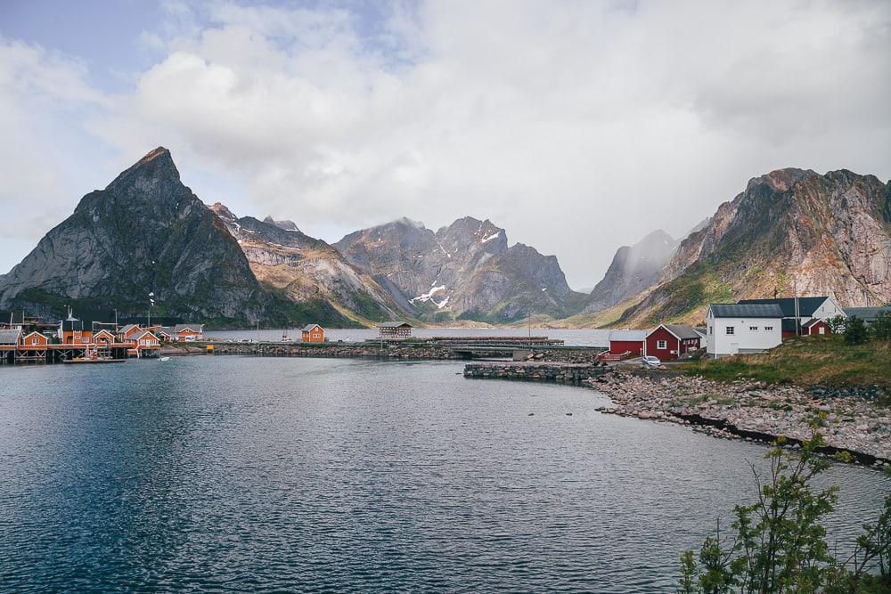 summer on Sakrisøy, Lofoten in June northern norway