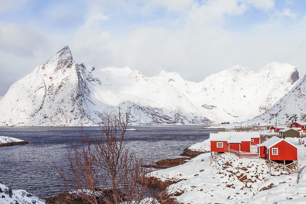 lofoten in march snow