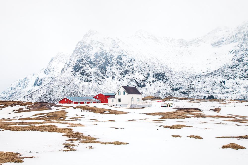 lofoten norway winter snow