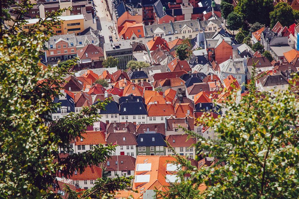 bergen view fløyen hike