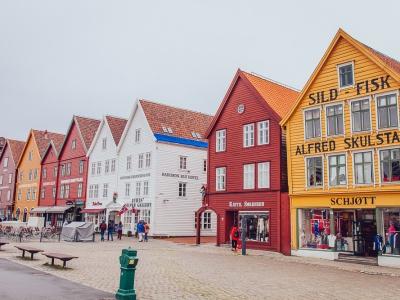 bryggen bergen norway photo