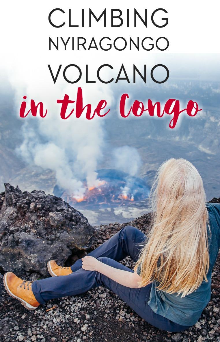 Climbing Mount Nyiragongo volcano in Virunga National Park in the Congo (DRC)