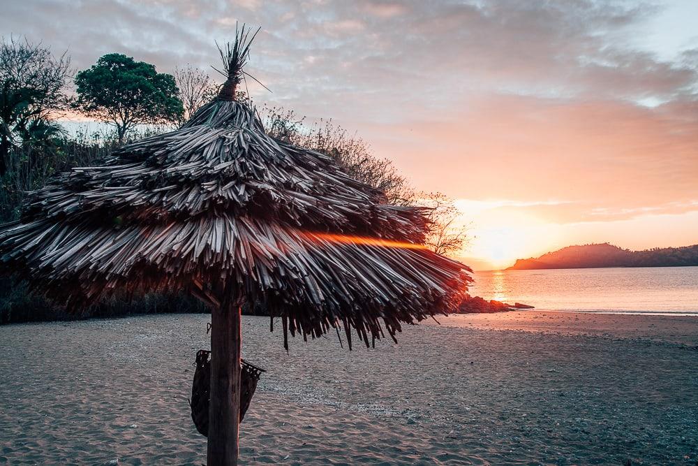 Laka Lodge beach sunset