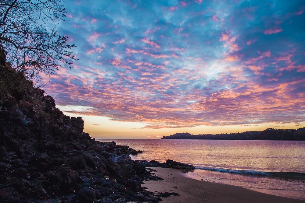 laka lodge beach moheli sunset