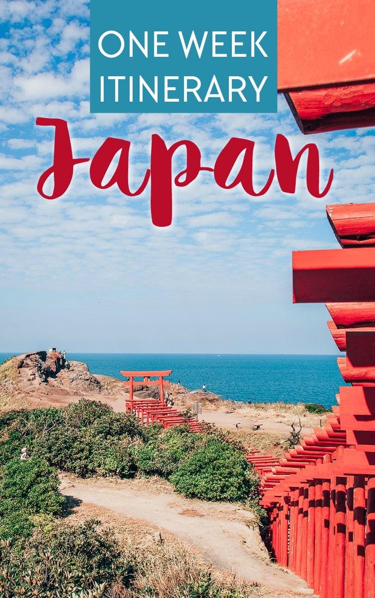 A one week (7 day) itinerary for Japan in a Nutshell, from Tokyo to Yamaguchi