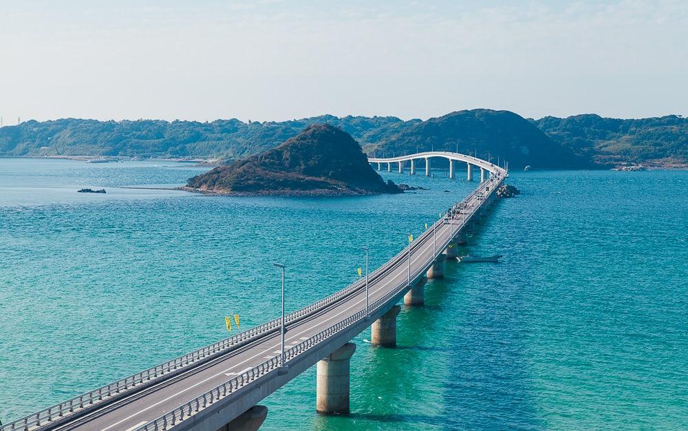 tsunoshima bridge yamaguchi japan