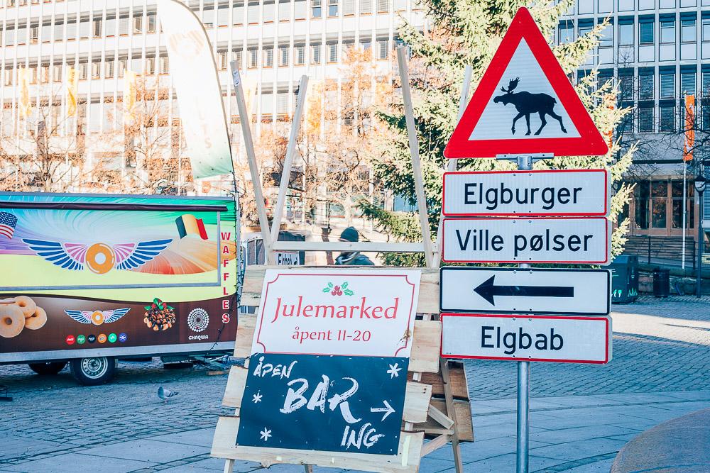 Norwegian Christmas market at Youngstorget Oslo