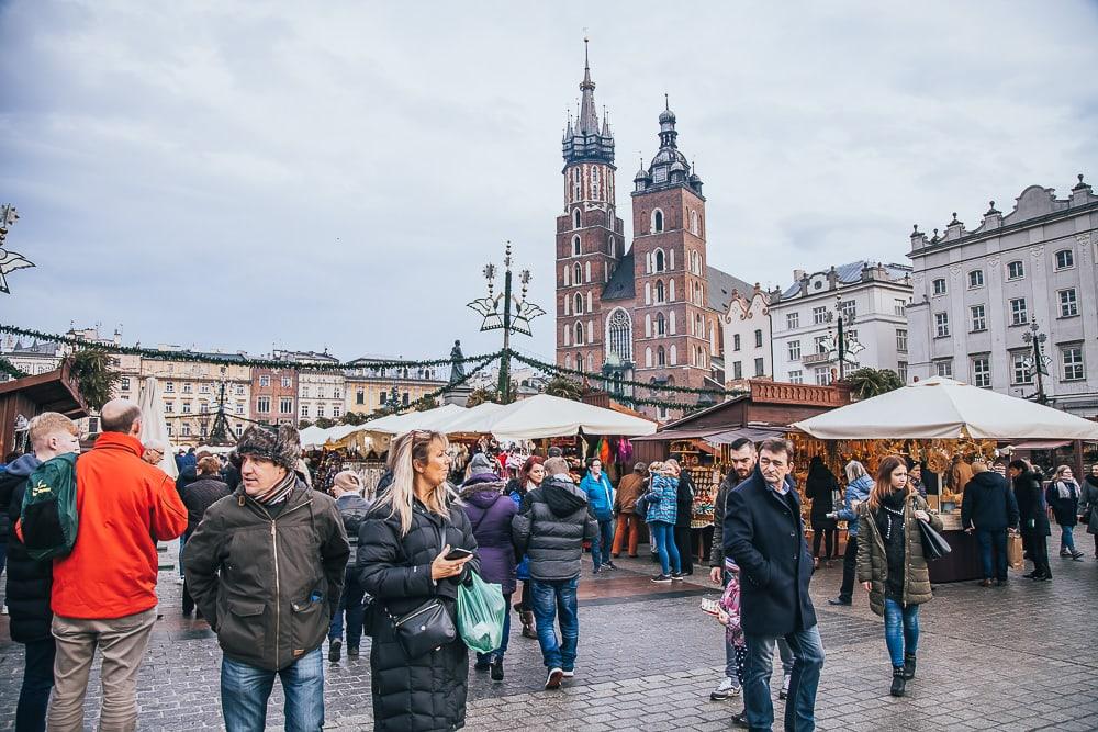 old town krakow christmas market