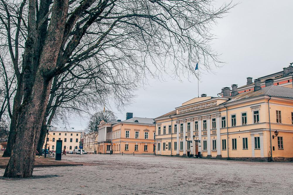 Turku walking tour winter Finland