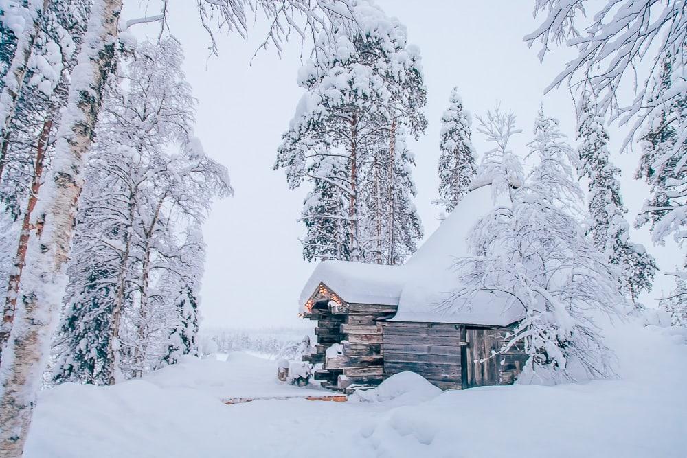 Isokenkäisten Klubi guest house kuusamo finnish lapland in winter